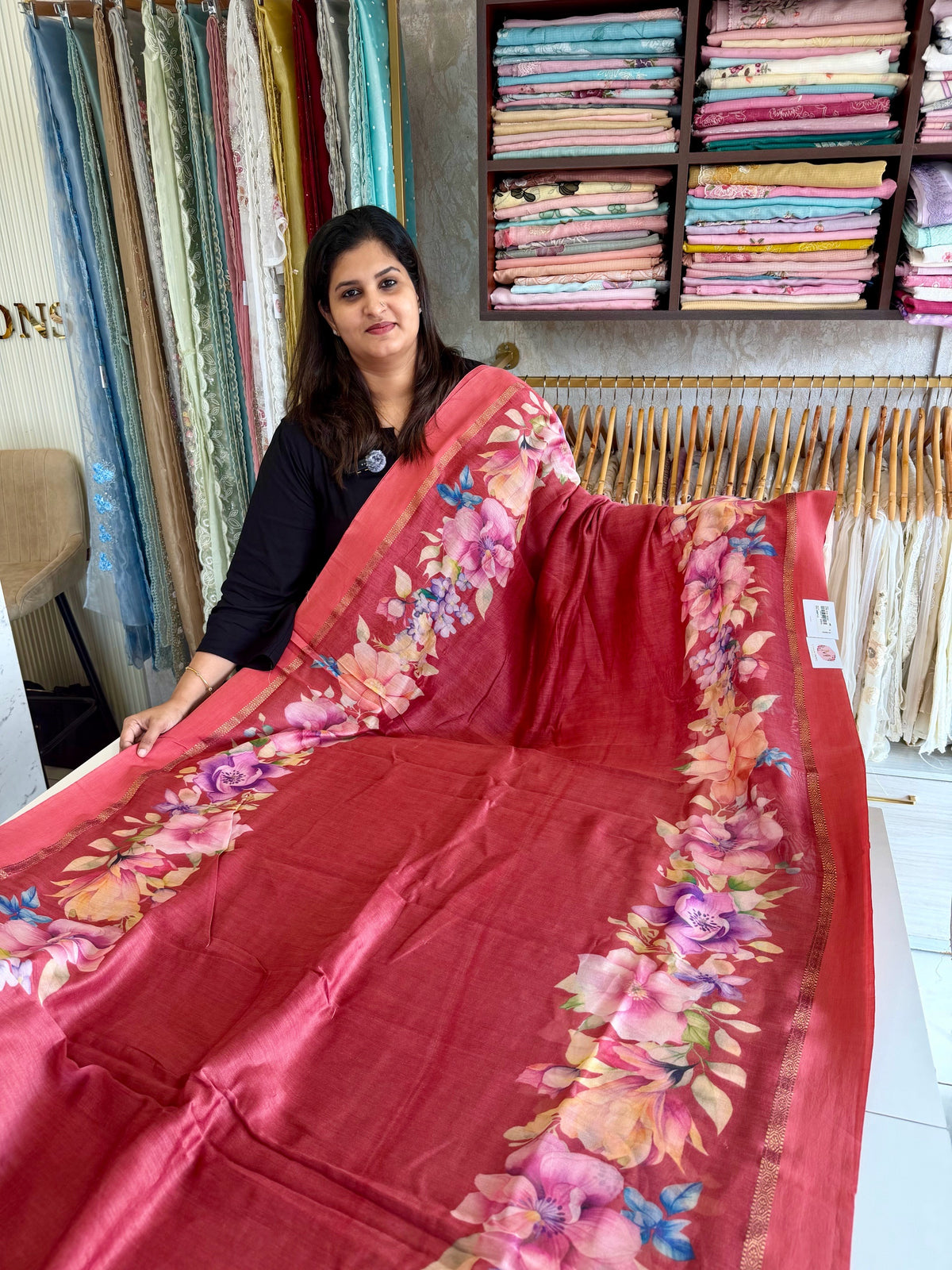 Pure Chanderi silk saree/ Z5712