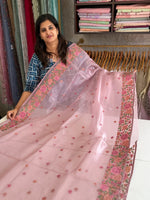 Glass Organza Saree/ 522A