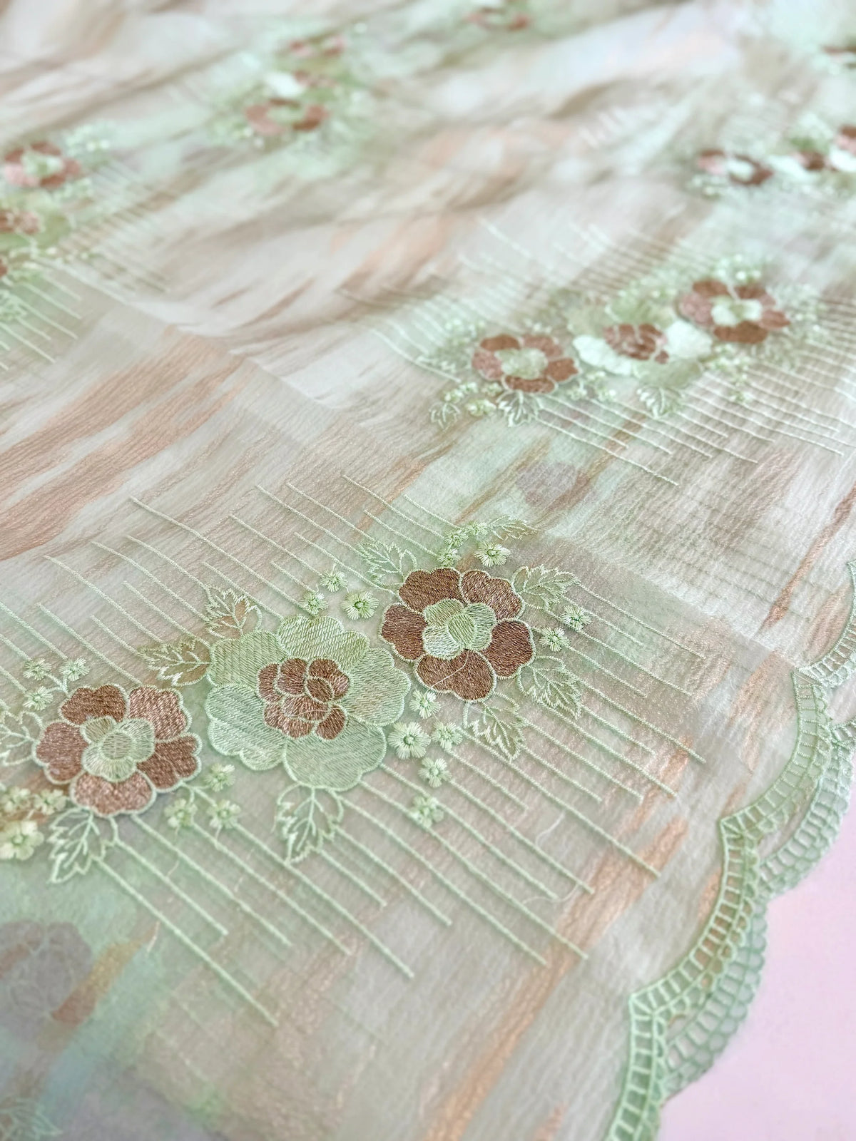 Organza foil blended Saree/ CW866