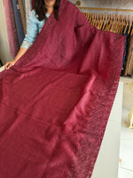 Crushed crape saree/ CW053