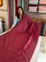 Crushed crape saree/ CW053