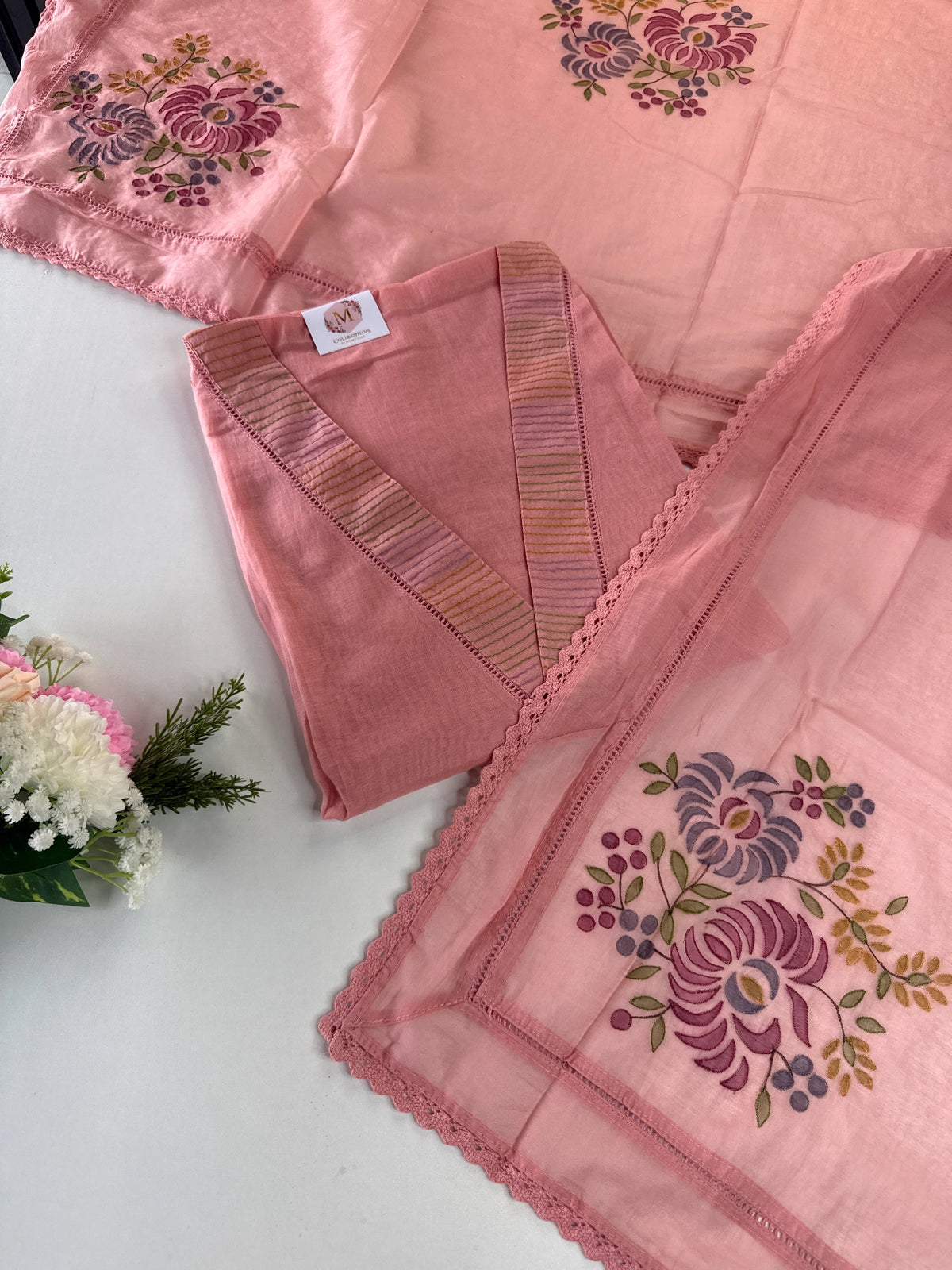 Pure mal cotton unstitched salwar set / NC244