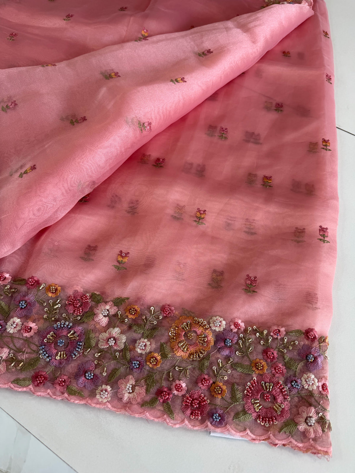 Glass organza saree/ 67HL