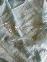 Satin organza saree/ AP59
