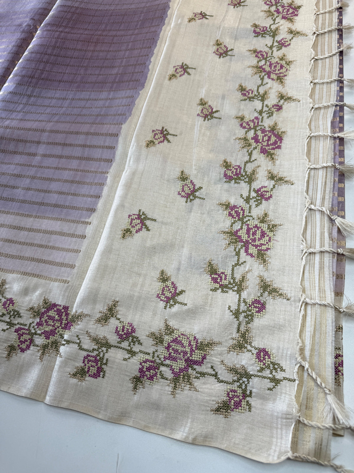 Soft semi Tussar Saree/ D490
