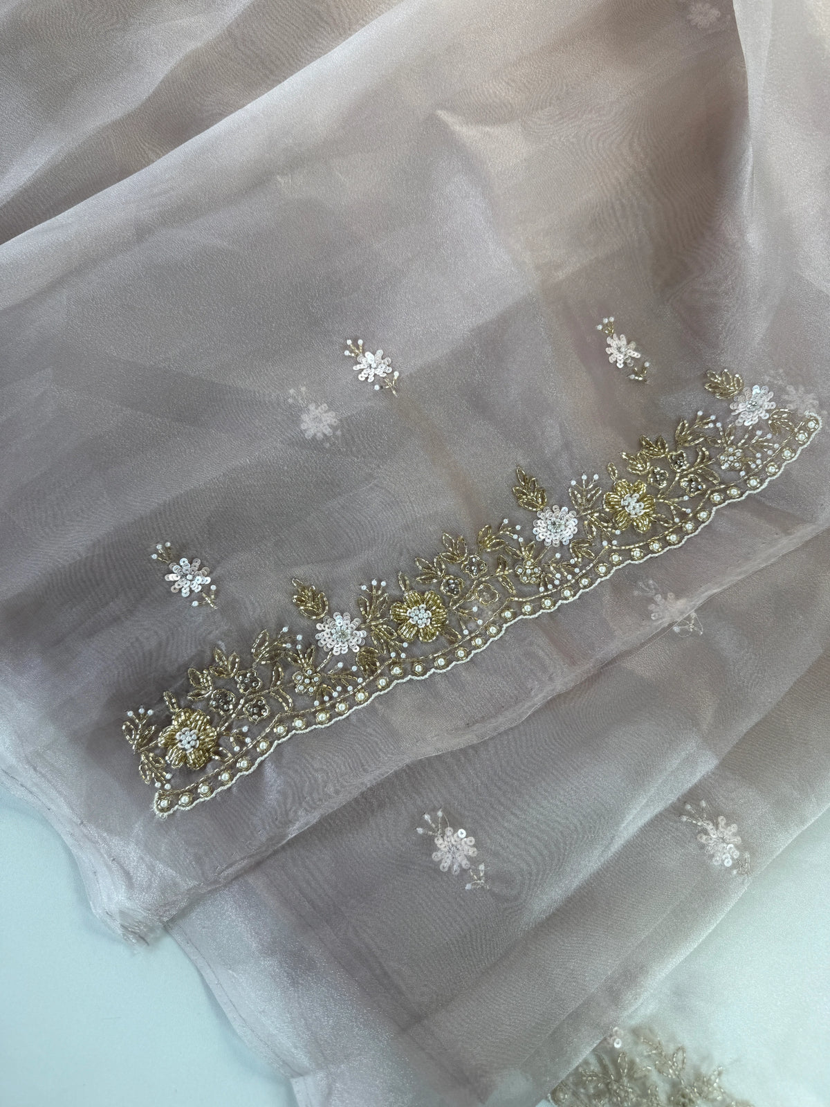 Glass organza party wear saree/ SA850