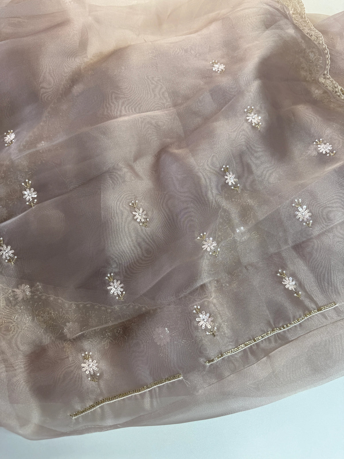 Glass organza party wear saree/ SA850