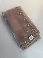 Glass organza party wear saree/ SA850