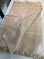 Glass organza party wear saree/ SA850