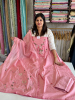 Blended Chanderi unstitched salwar set / NC291
