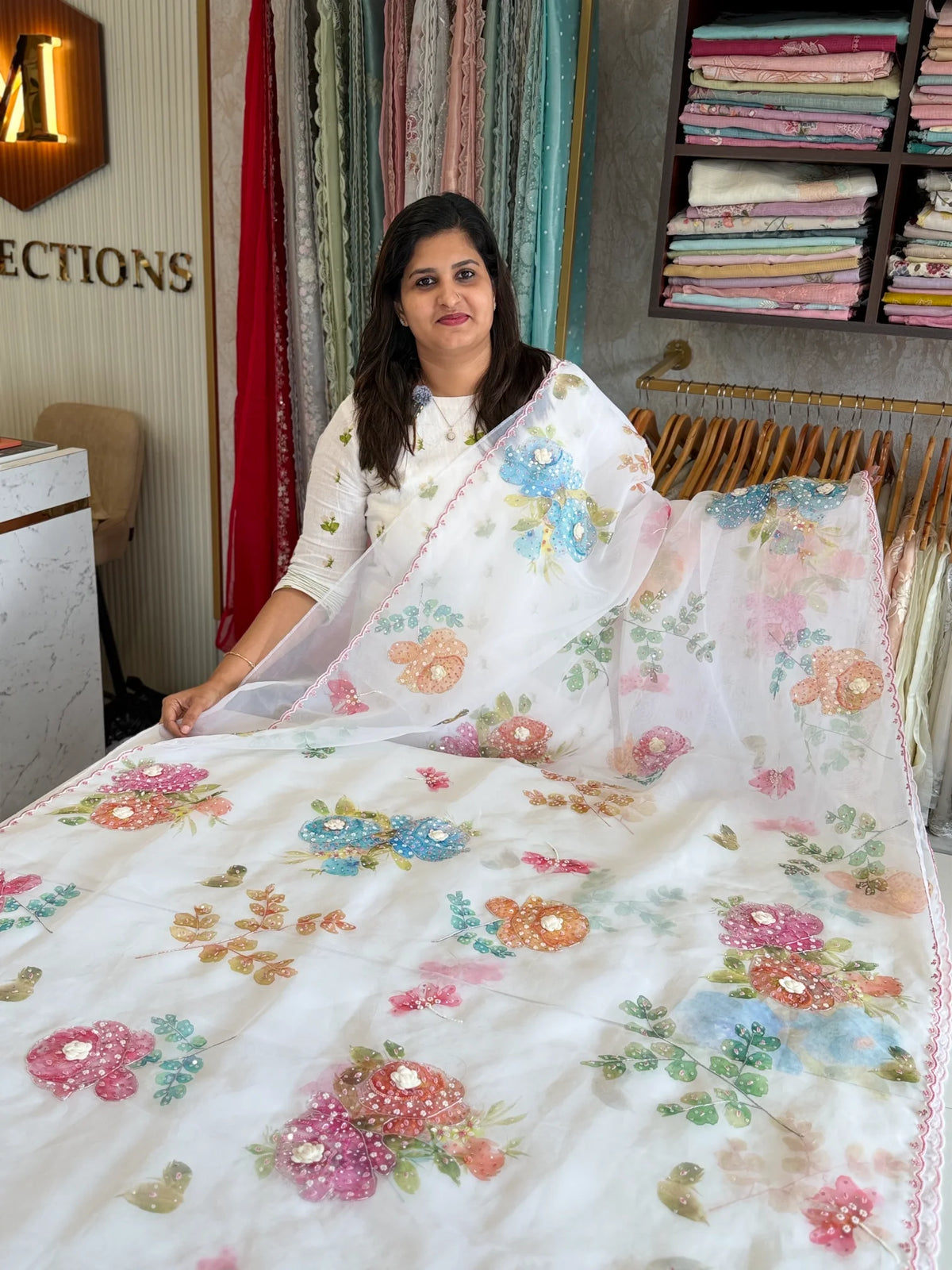 Organza Saree/ DG213