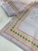 Slub silk unstitched salwar set / NC227
