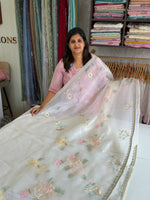 Glass Organza Saree/ 155L