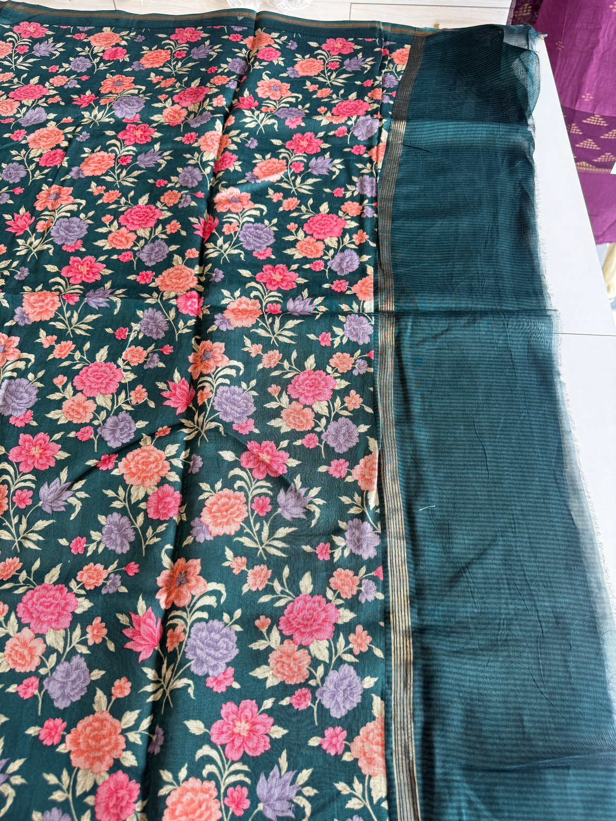 Soft Chanderi silk saree/ CP1