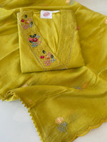 Soft Chanderi blended unstitched salwar set / NC138