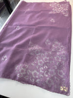 Crushed crape Saree/ AM107