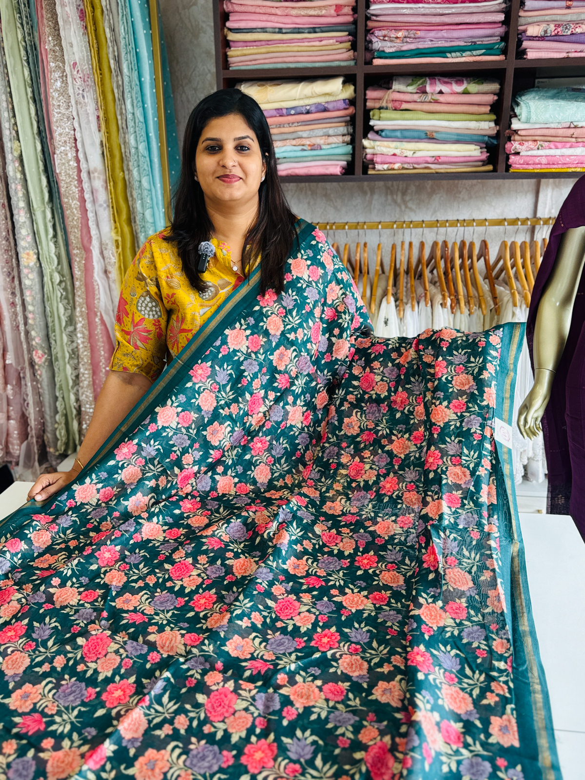 Soft Chanderi silk saree/ CP1