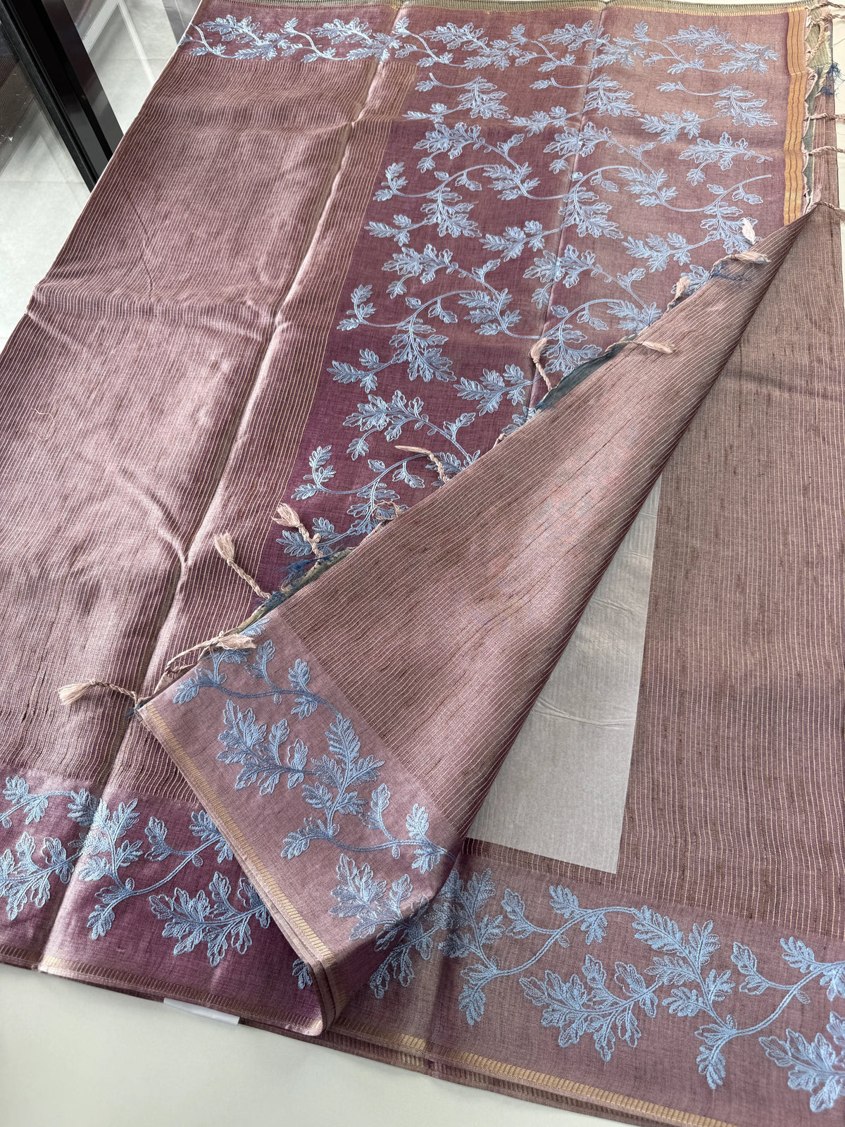 Semi Tussar Saree/ FG690
