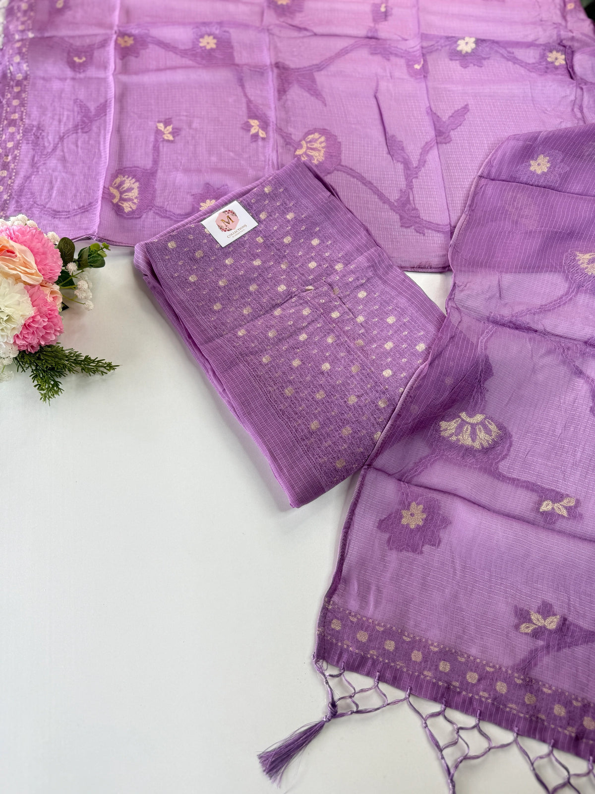 PureSilky kotta unstitched salwar set / NC248