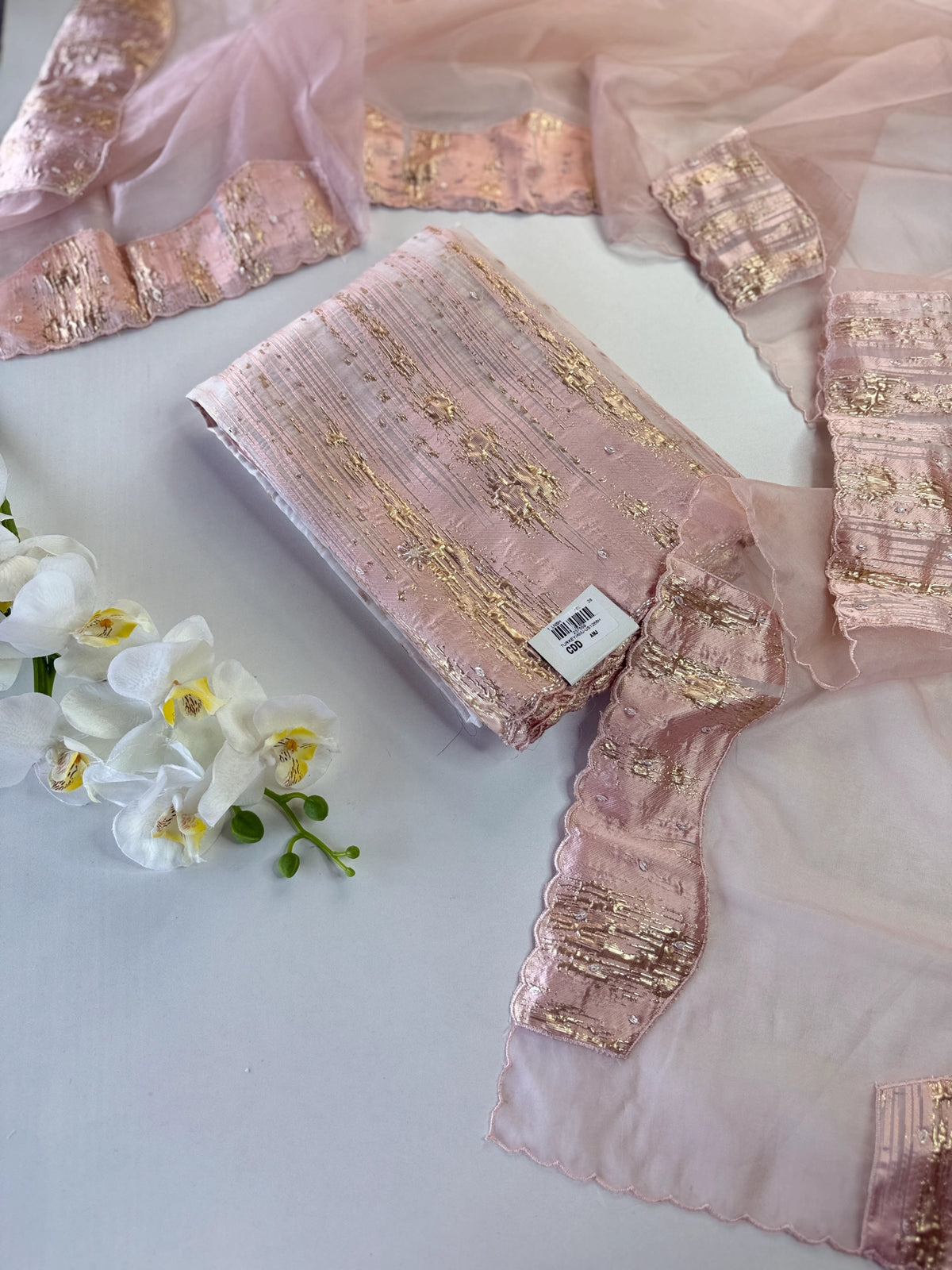 Turkish Organza Unstitched Salwar set / 266H
