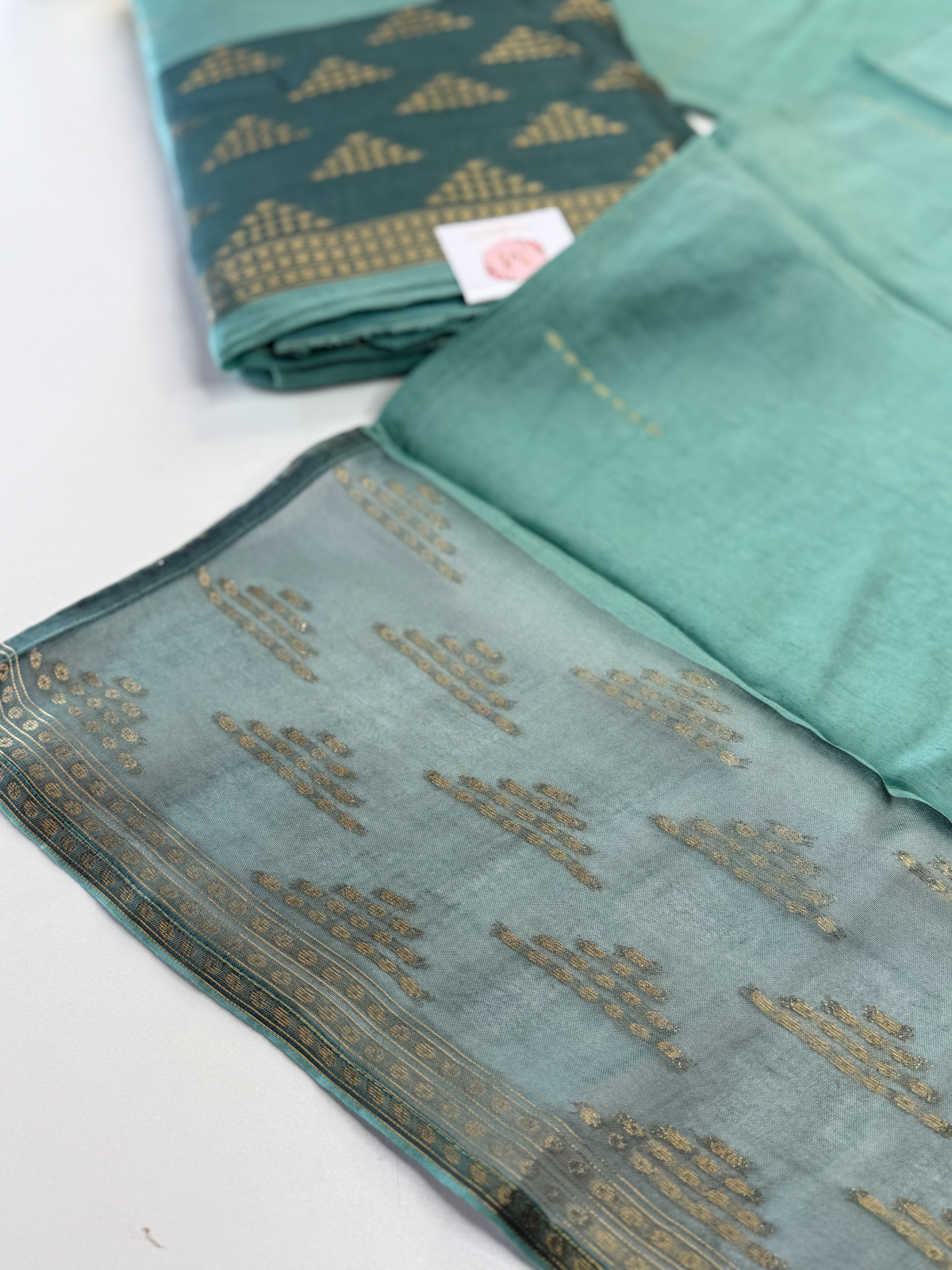 Cotton Chanderi unstitched salwar set / NC152