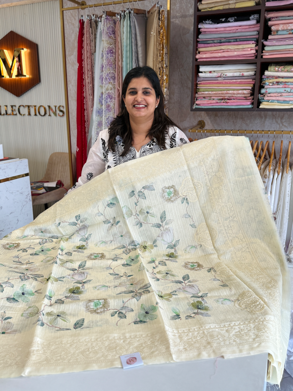 Semi Jute Saree/ 5191