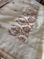 Tissue Linen Saree/ SR564