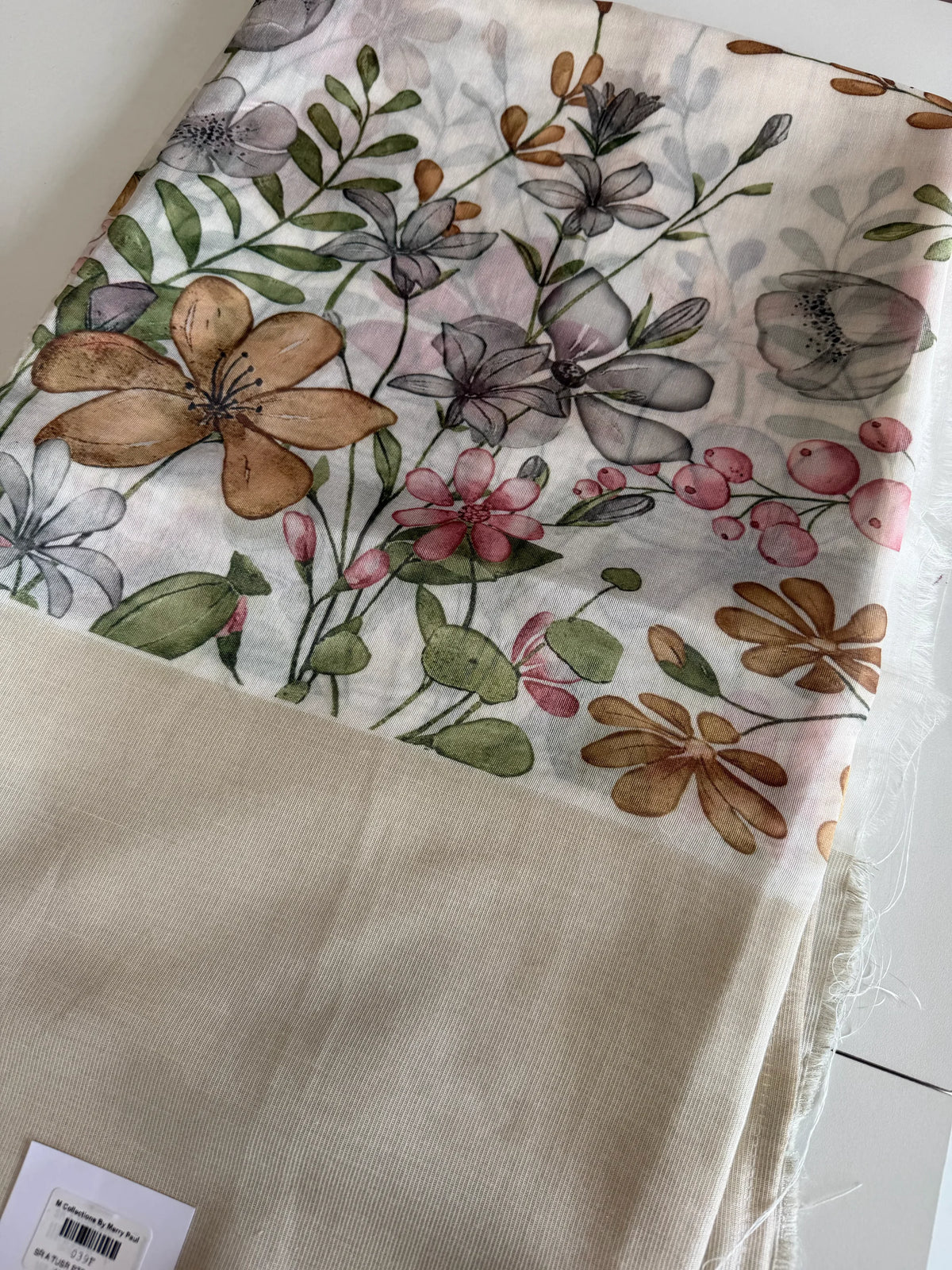 Semi silk blended saree/ 039F