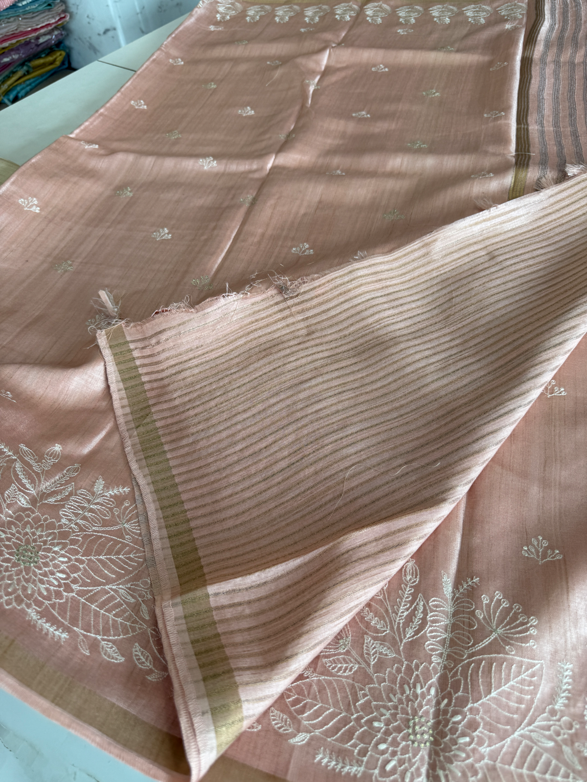 Soft Semi Tussar Saree/ FGD613