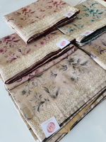 Soft semi Tussar finished saree/ FC433