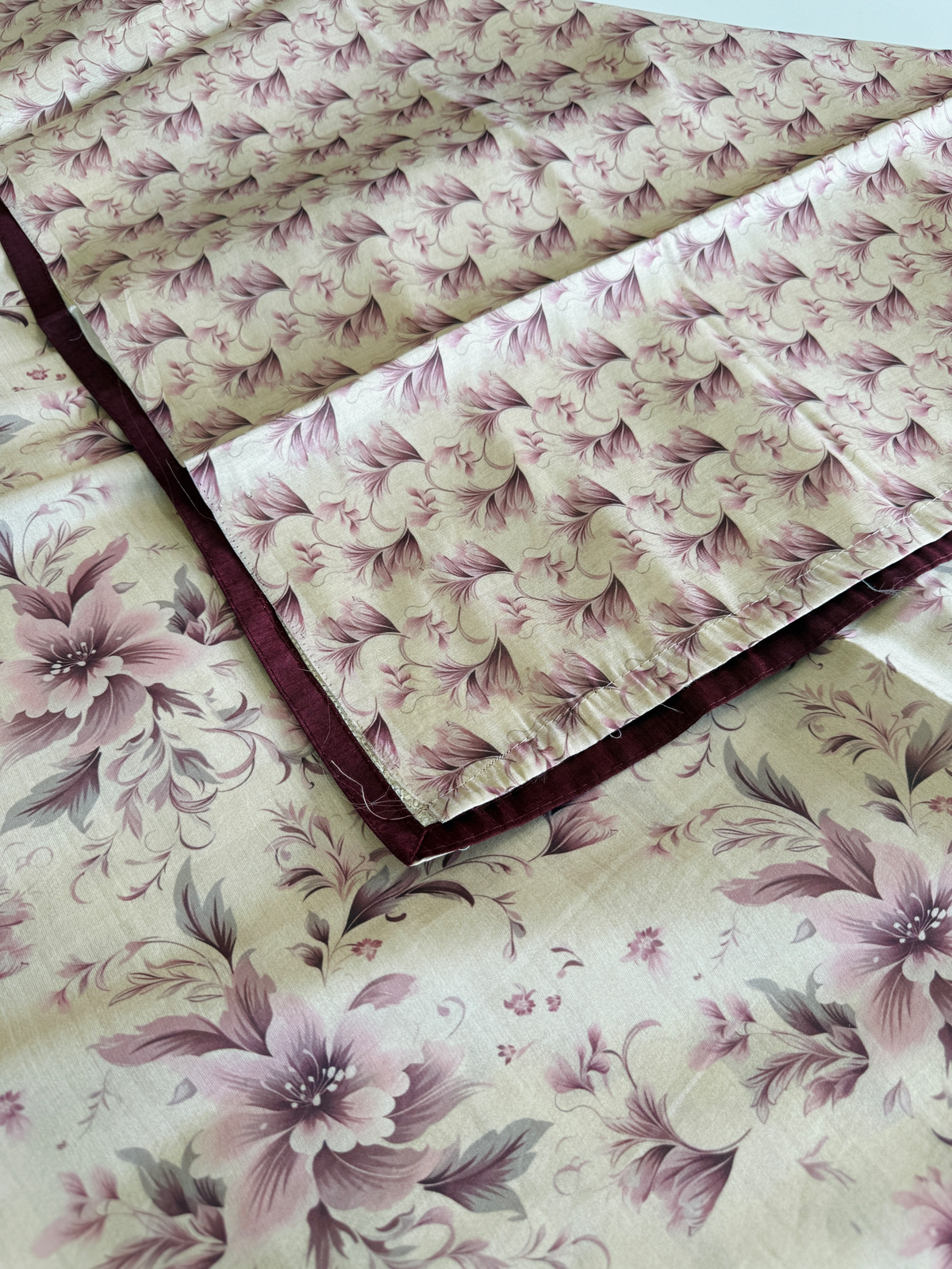 Soft semi Tussar finished saree/ FC433