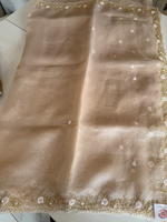 Glass organza party wear saree/ SA850