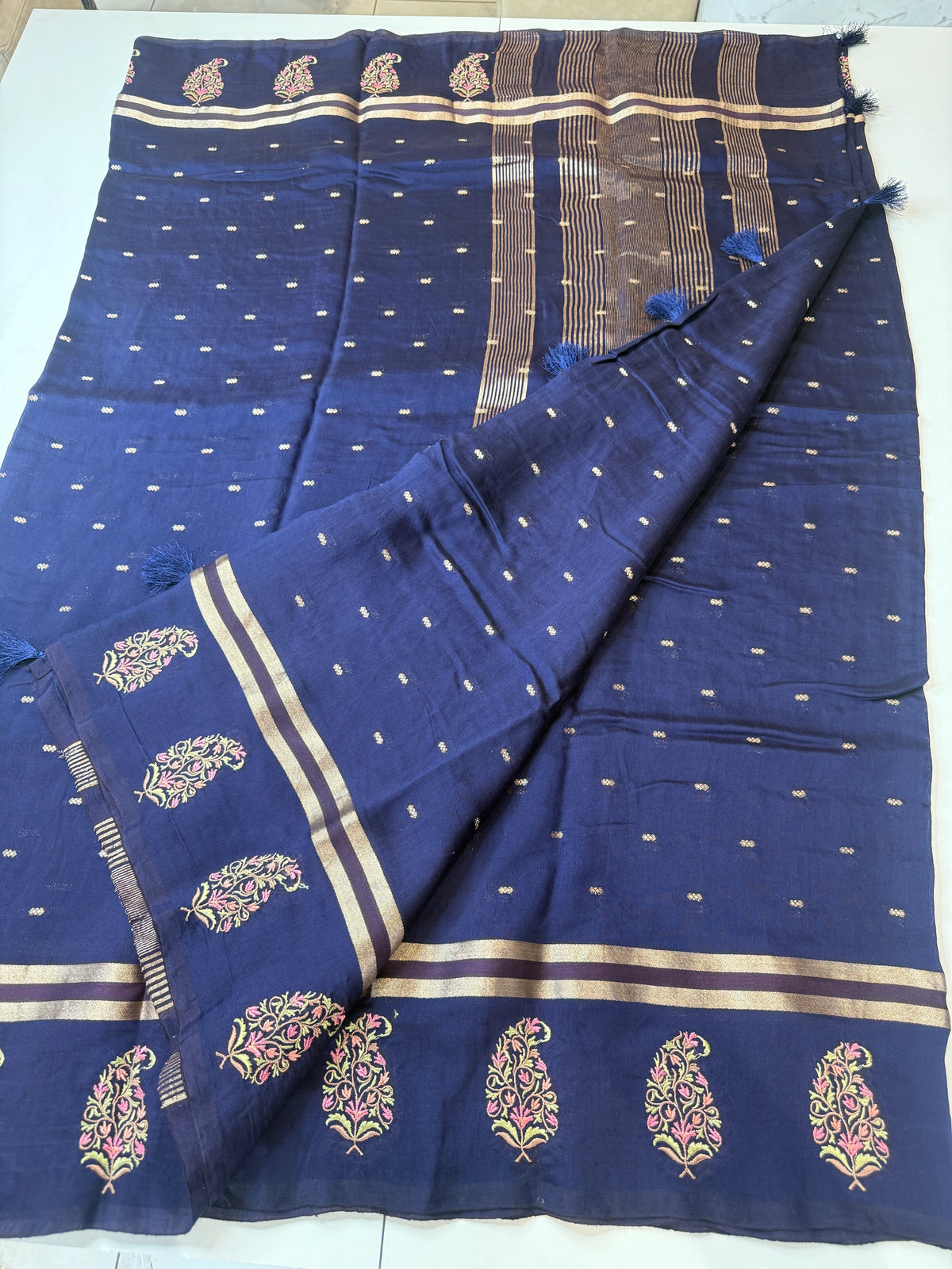 Soft mal cotton Saree/ FC52