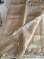 Glass organza party wear saree/ SA850