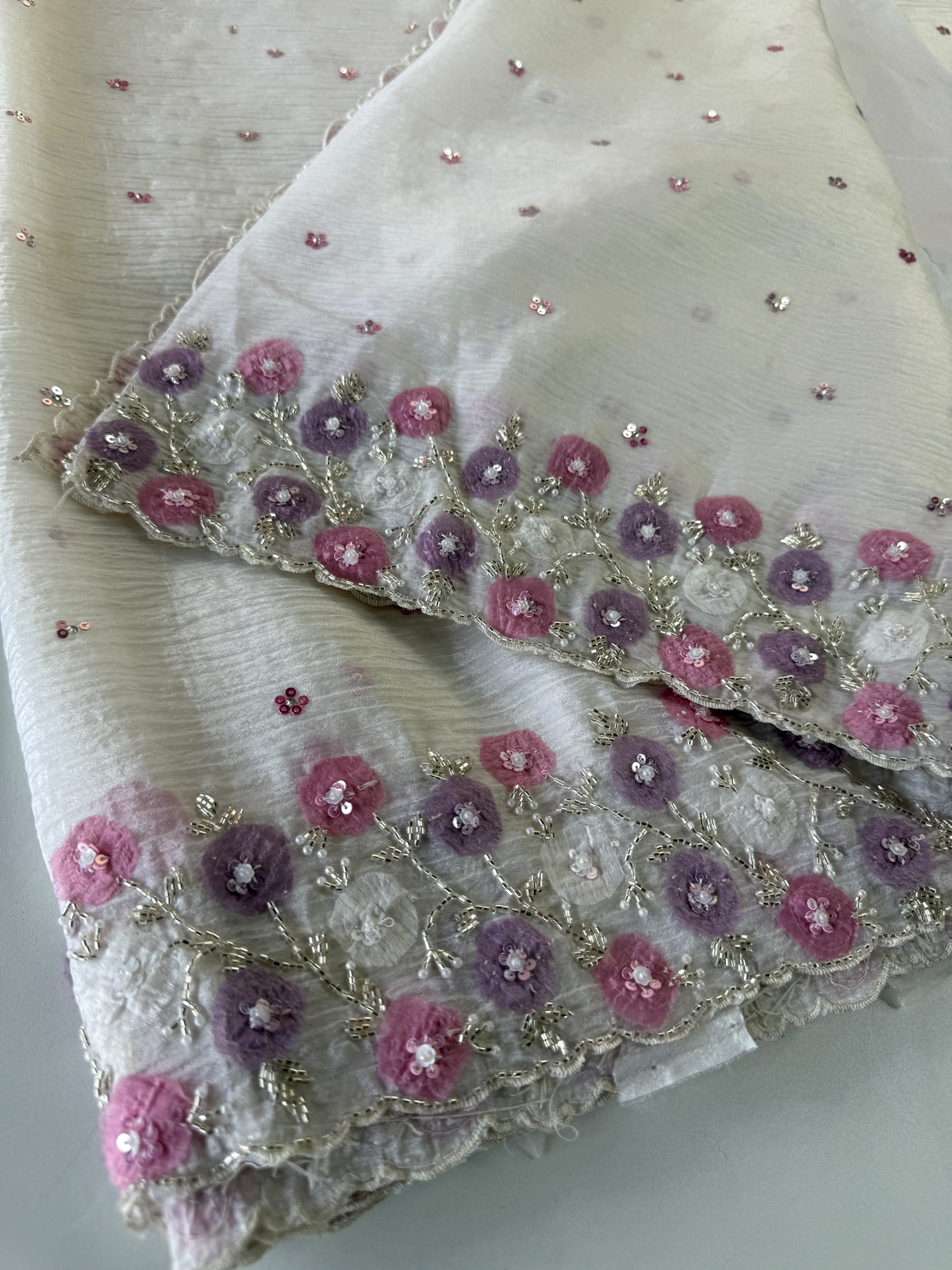 Crushed Organza Saree/ HW161