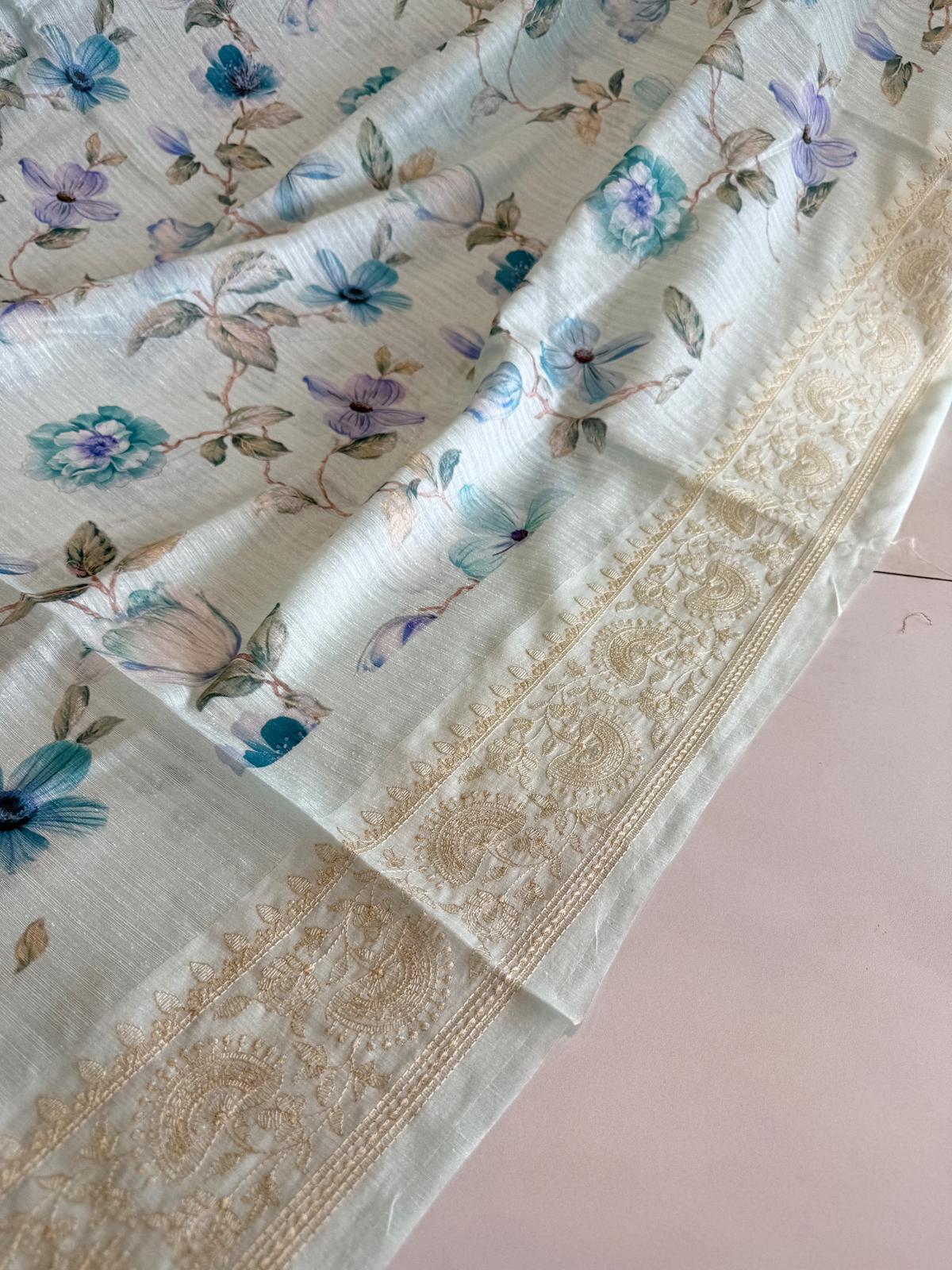 Semi Jute Saree/ 5191