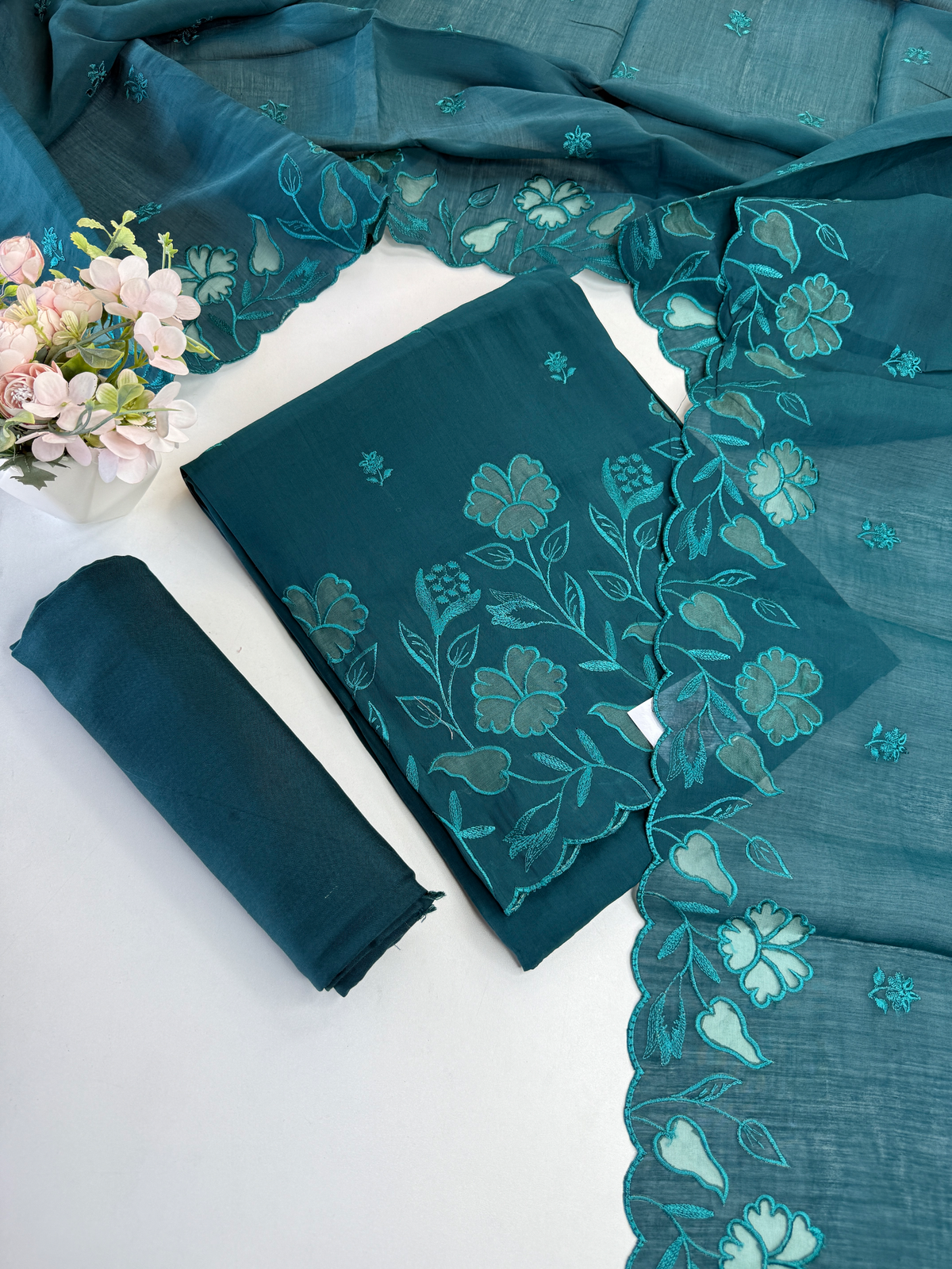 Soft Chanderi unstitched salwar set / 169B