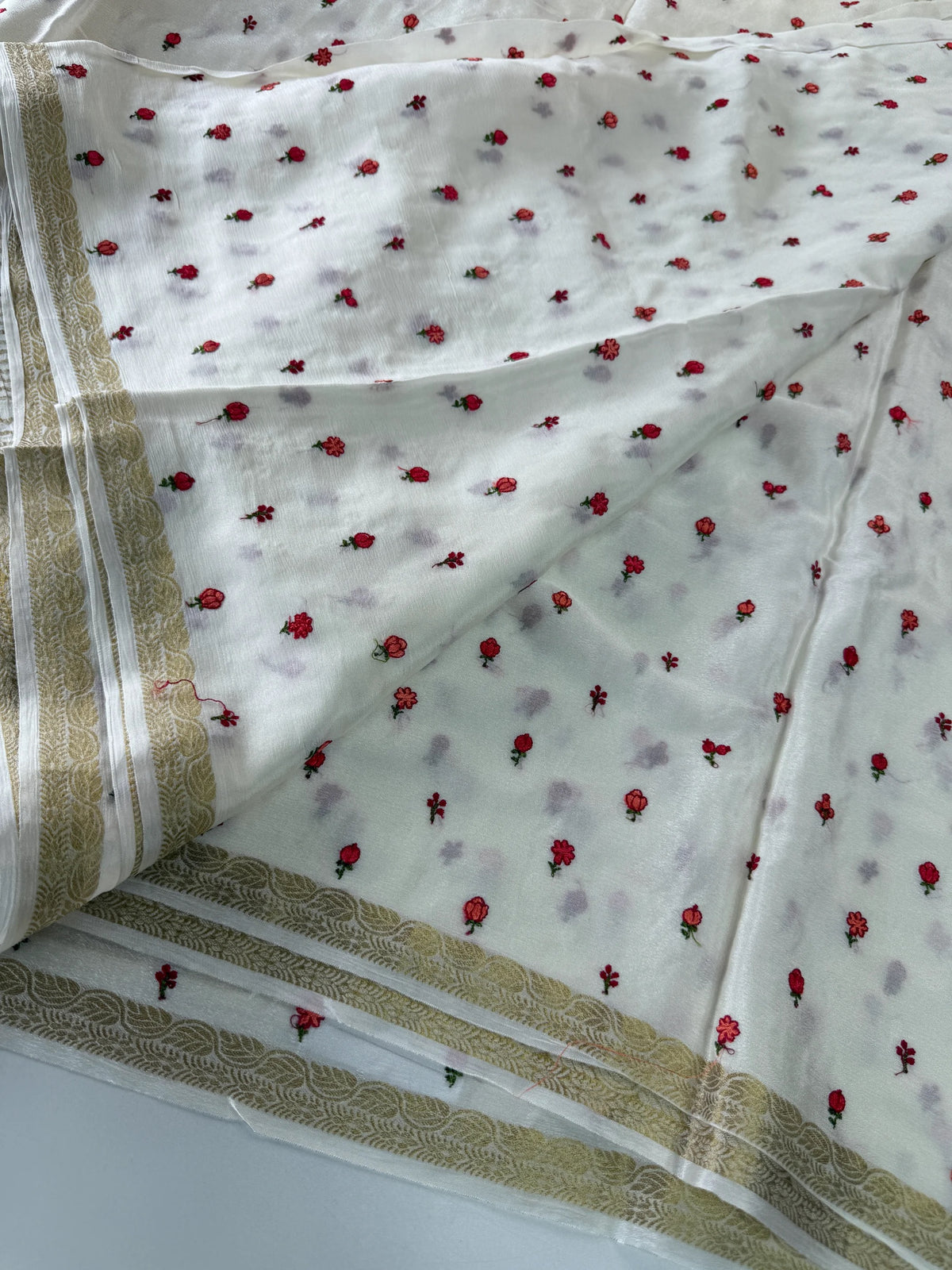 Platinum Georgette Saree/ 8523