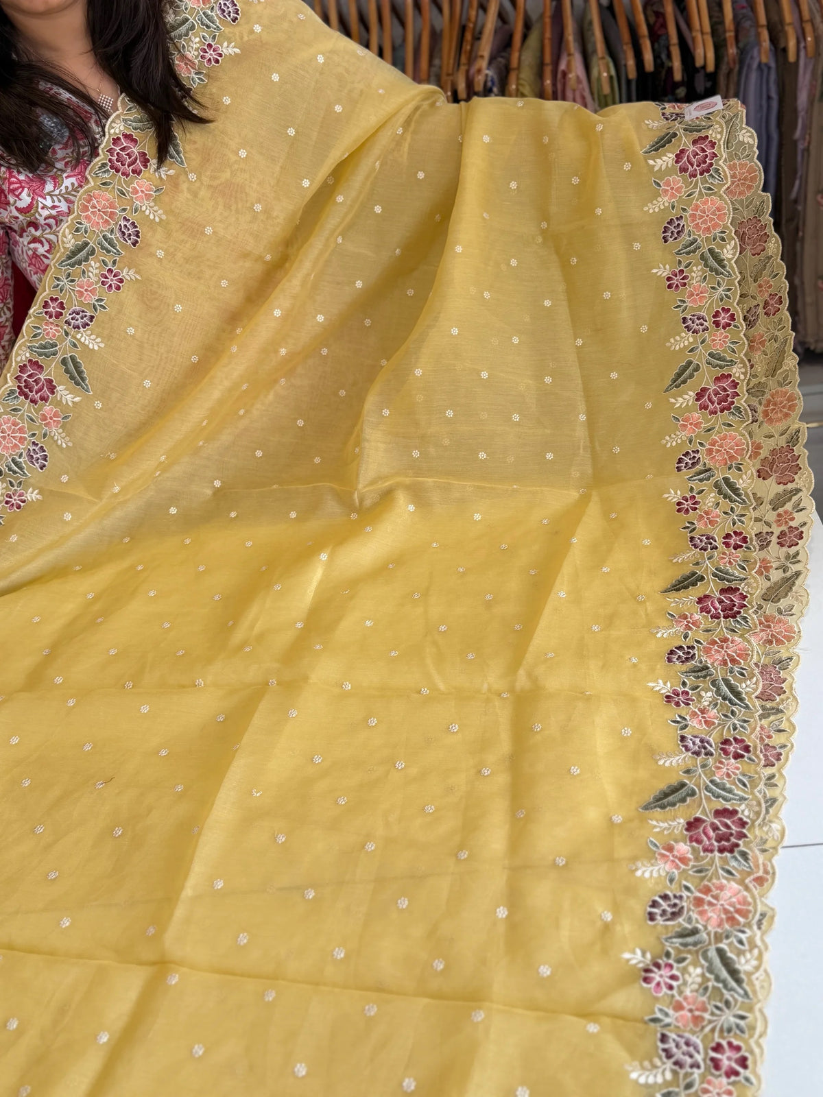 Tissue Chanderi blended Saree/ SC91