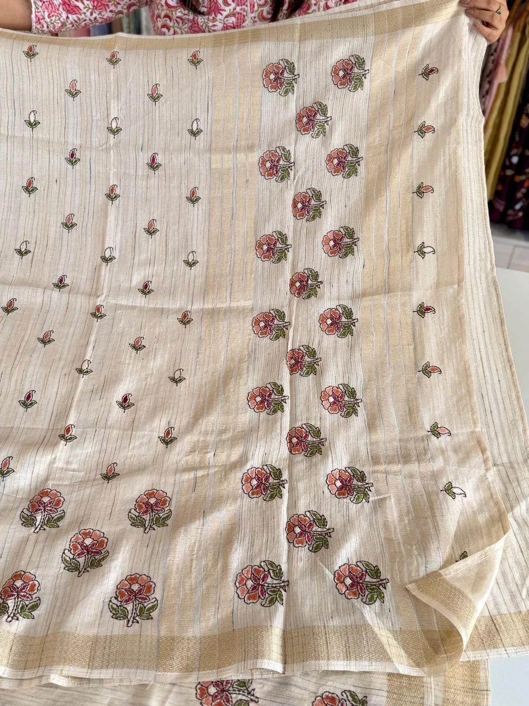 Soft semi Tussar Saree/ MC305