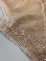 Crushed Foil blended Organza Saree/ AM104