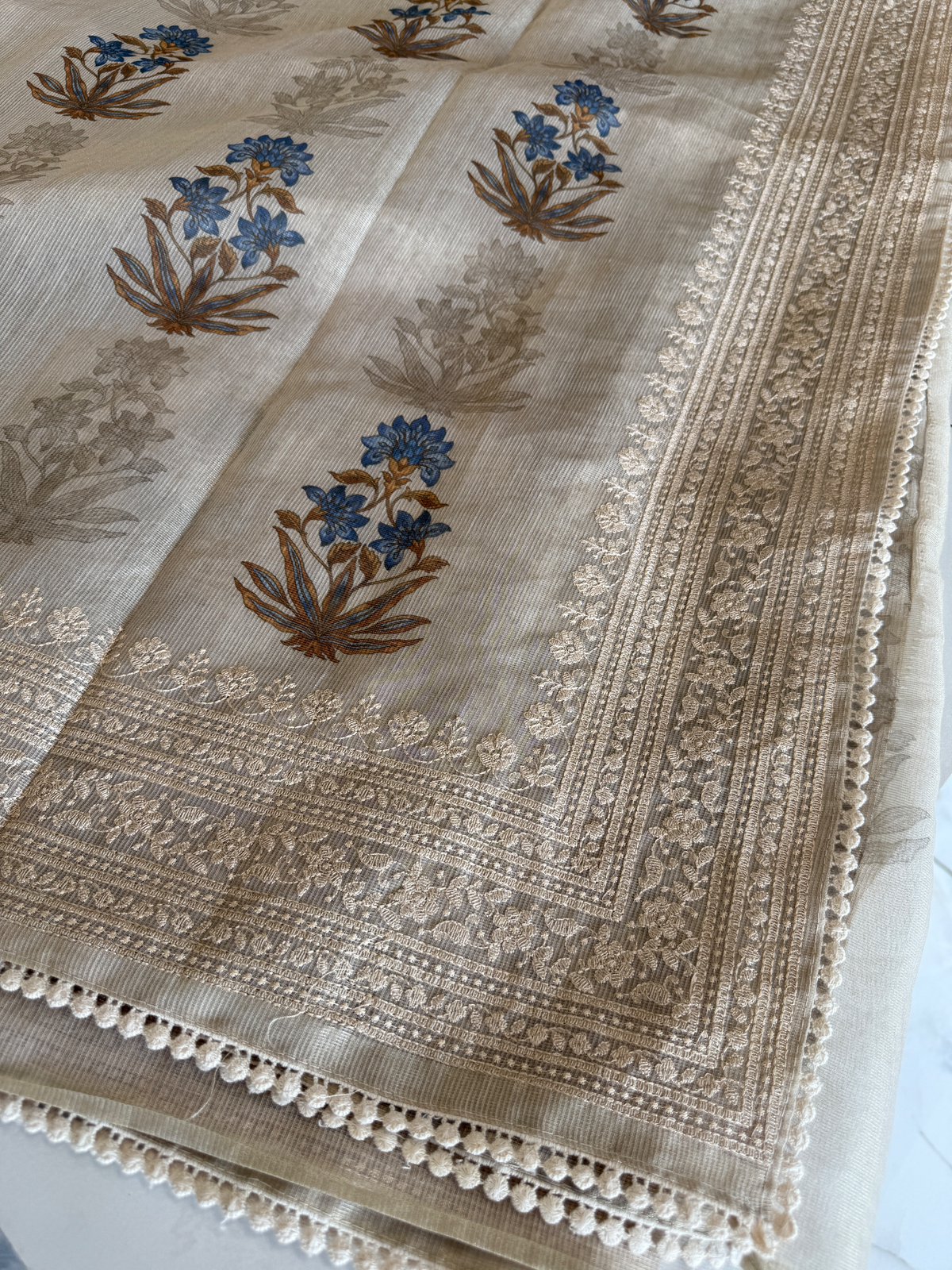 Tissue net kotta Saree/ K610