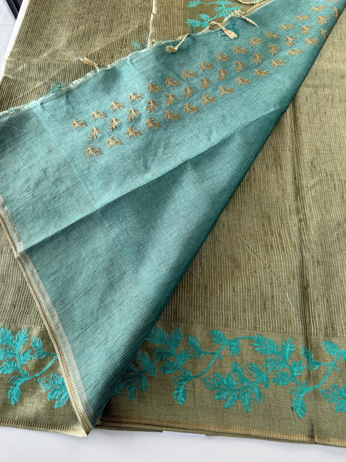 Semi Tussar Saree/ FG690