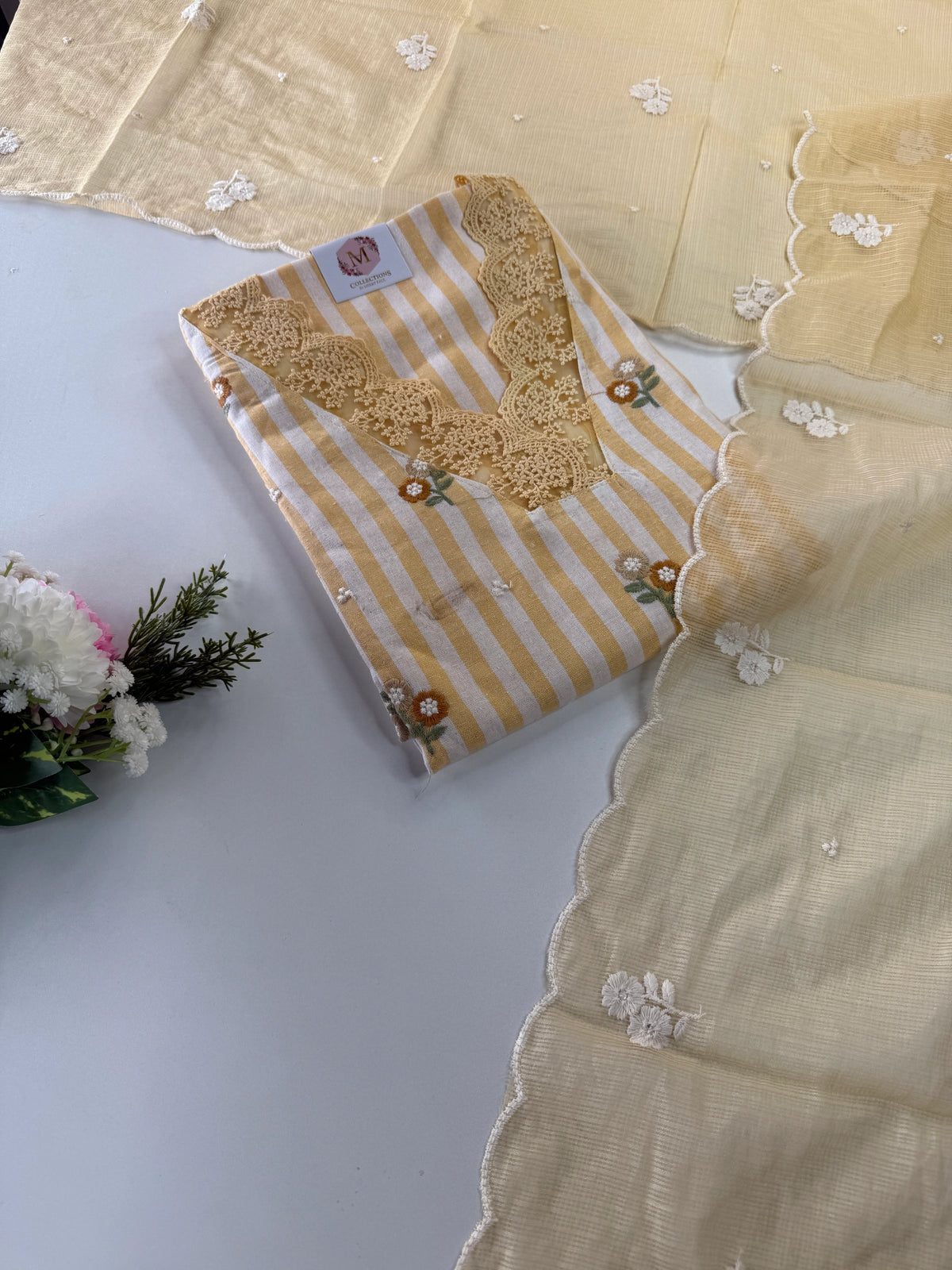 Cotton unstitched salwar set / NC250