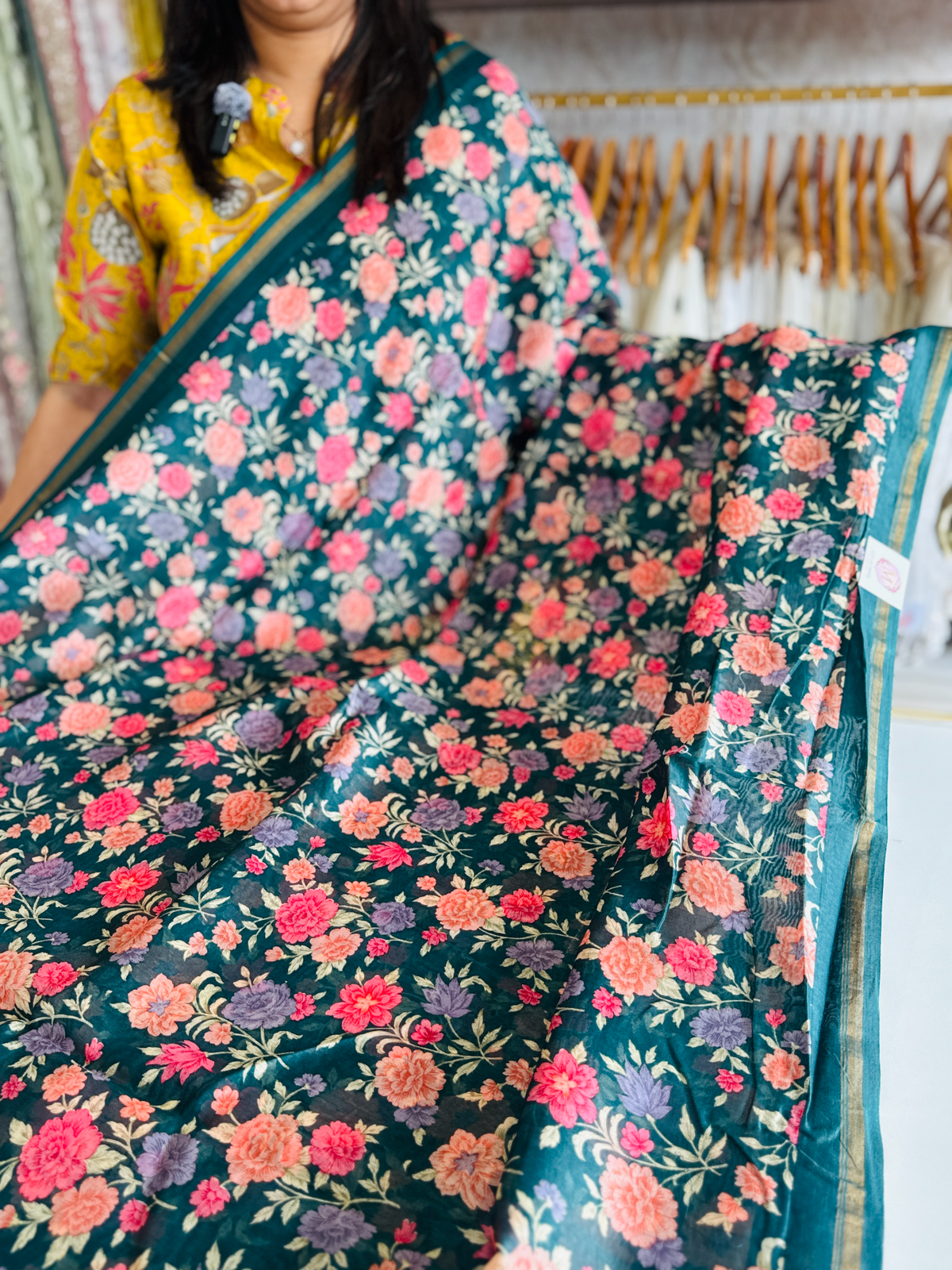 Soft Chanderi silk saree/ CP1