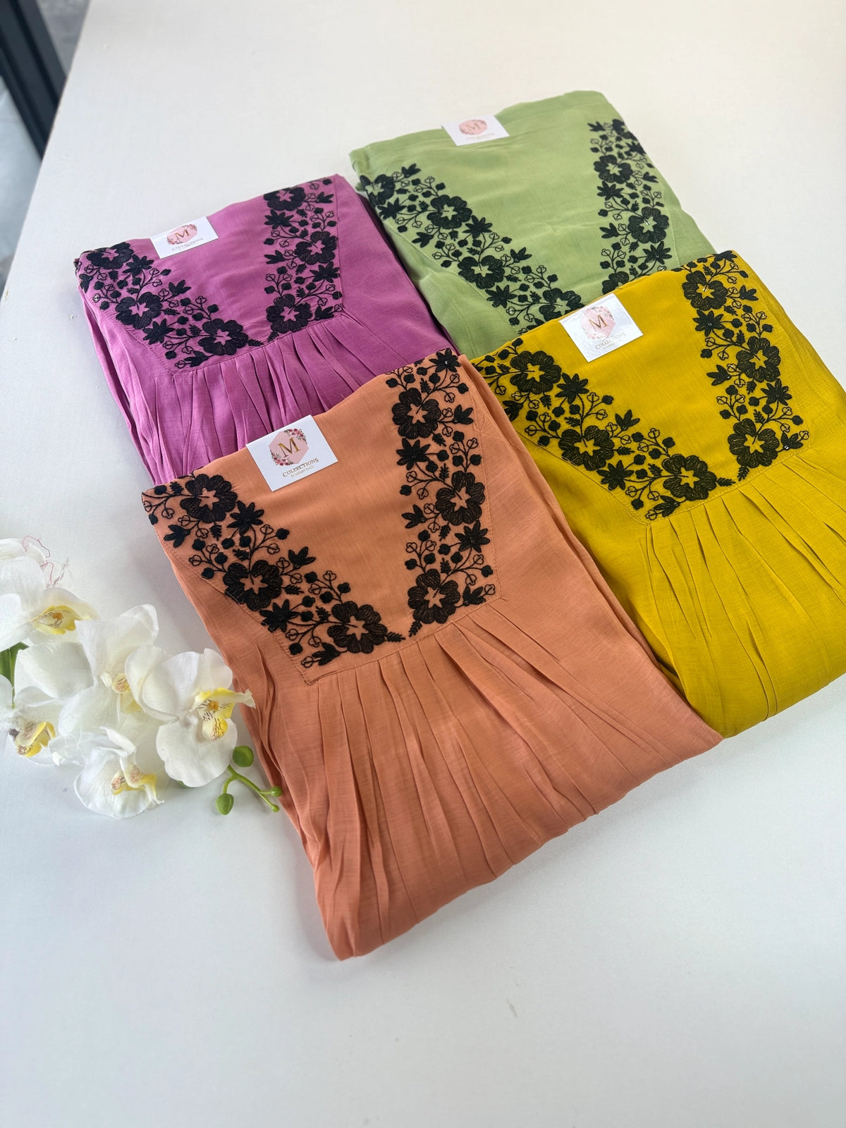 Soft Chanderi unstitched salwar set / NC249
