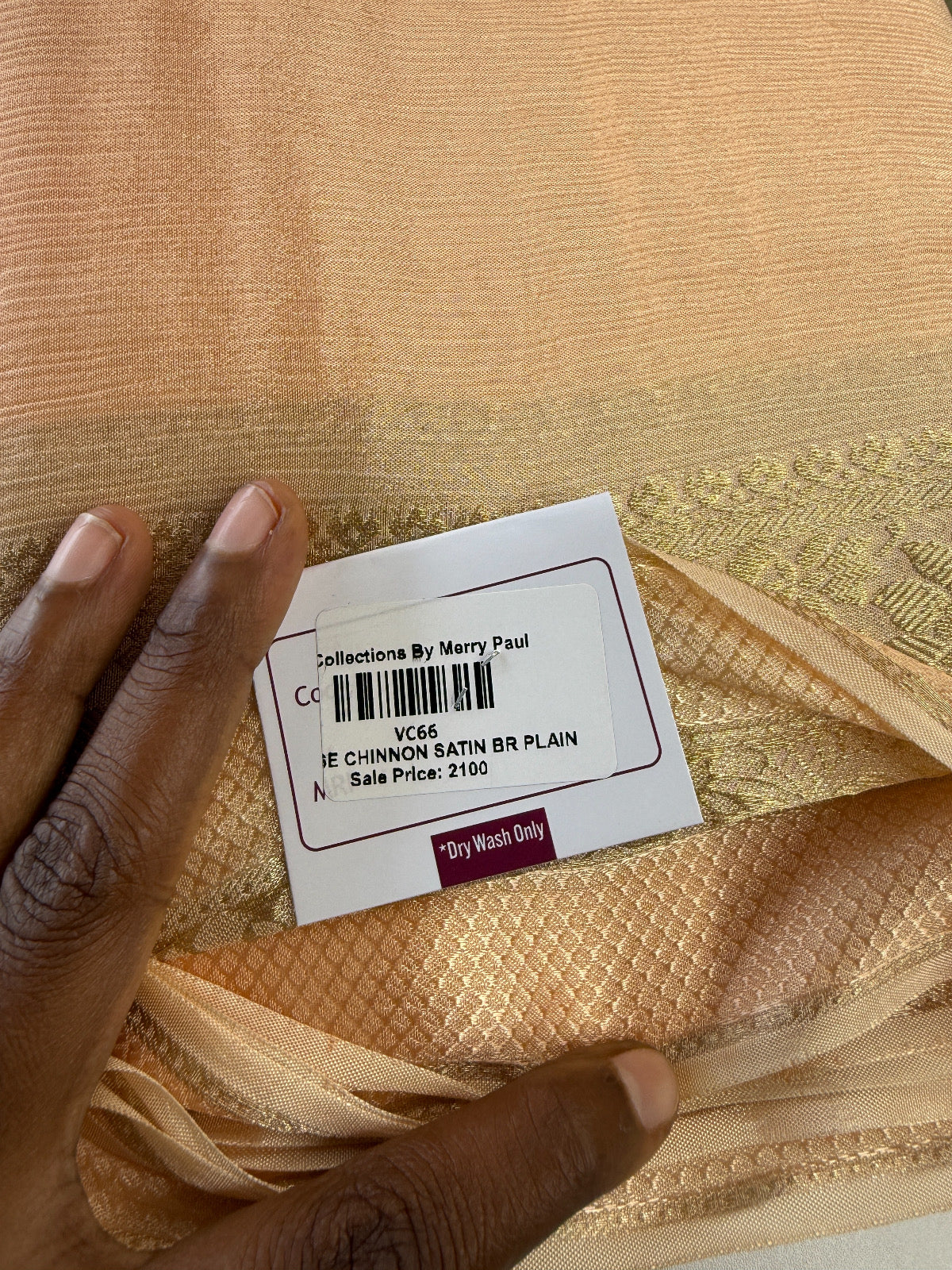 Chinnon Satin Saree/ VC66