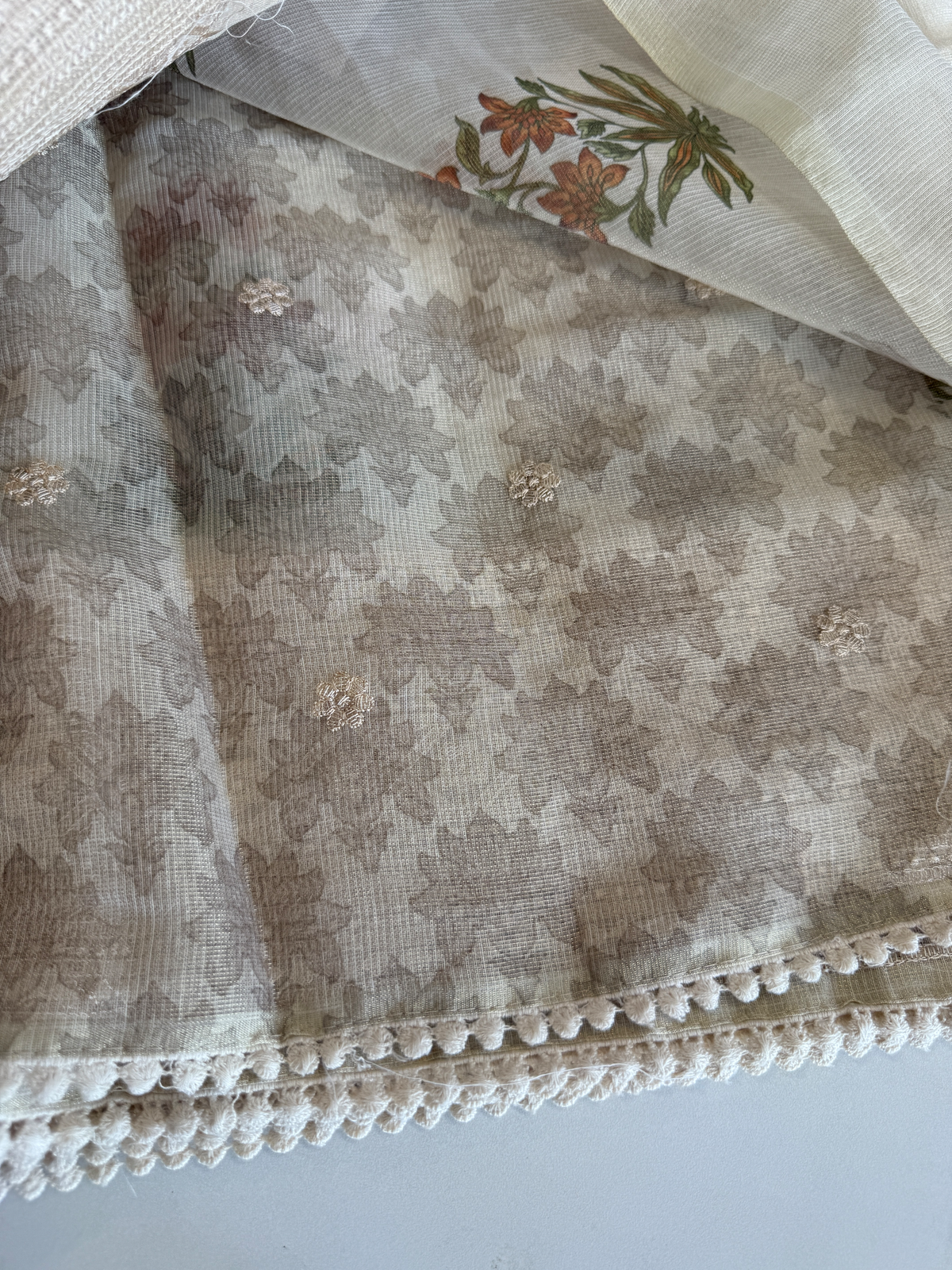 Tissue net kotta Saree/ K610