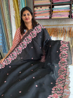 Crushed Crape Saree/ SC44