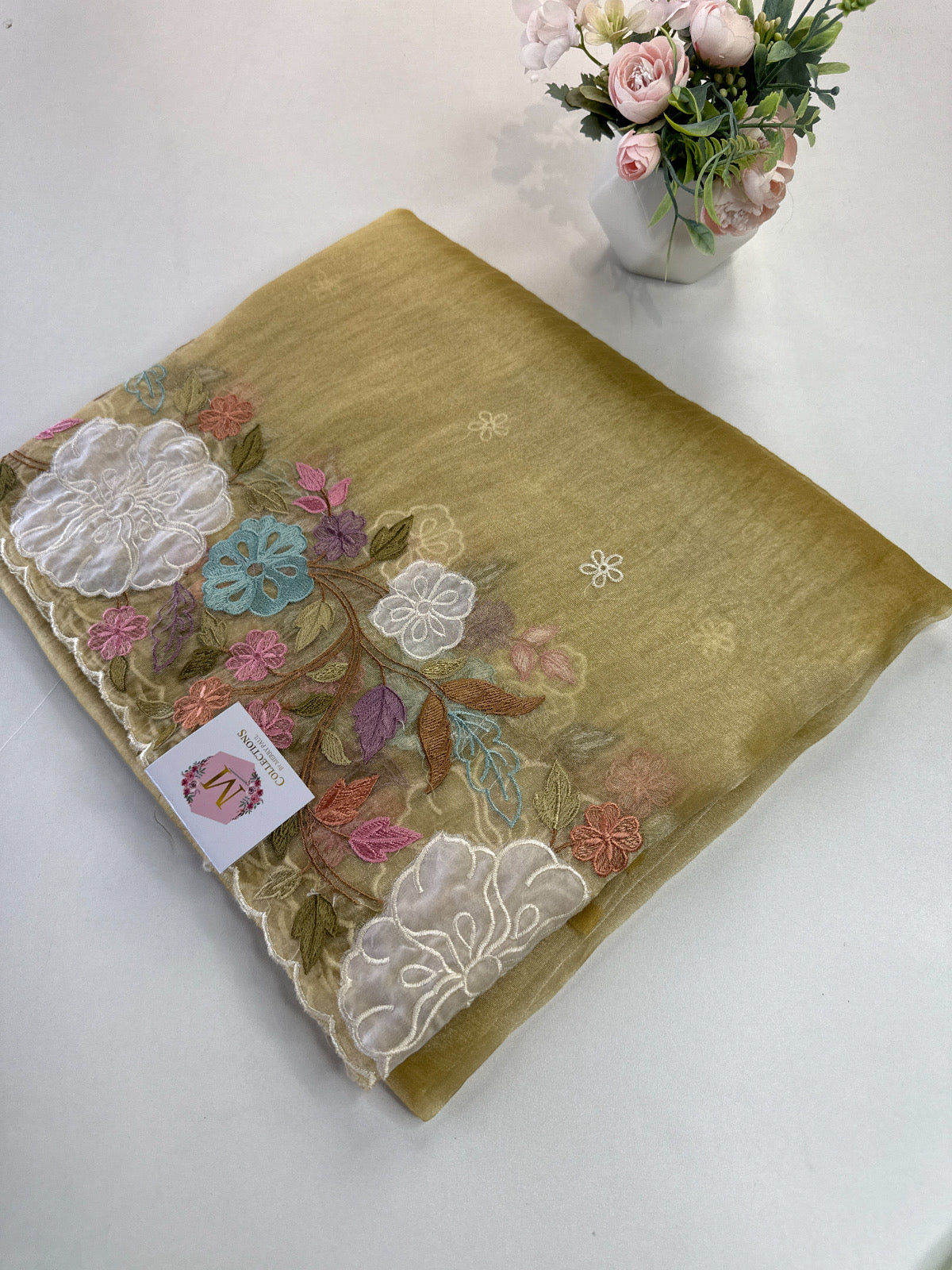 Korean Organza Saree/ MSA122